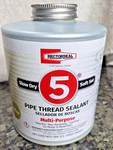 Rectorseal 25300 Pipe Thread Sealant 32 Fl Oz, Brush-top Can, No. 5, Yellow New. Fixed Price $29.99.