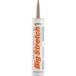Sashco Big Stretch 10.5 Oz. Acrylic Elastomeric Caulk, Sandstone 10080. Fixed Price $10.49.