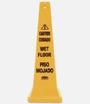 Rubbermaid Commercial Four-sided Caution Wet Floor Safety Cone 36". Fixed Price $60.00.