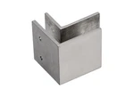 Fhc CMFW11 Wall Mount Clamp Square 3/8" 1/2" Glass Brushed Stainless. Fixed Price $41.35.