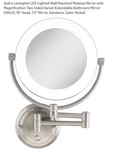 Zadro Led Wall Mounted Mirror 10X/1X Magnification 7.5" Satin Nickel. Fixed Price $100.00.