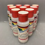 Lot Of 10 Delta Ceramcoat Interior Varnish (2 Oz), Satin Finish, Waterbased, Nos. Fixed Price $47.50.