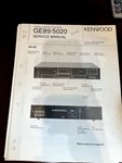 Kenwood GE-89 GE-5020 Repair & Service Manual *original*. Fixed Price $9.99.