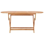 Solid Teak Wood Folding Patio Table Weather Resistant 62.9" Dining Vidaxl. Fixed Price $210.99.