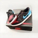 Nike Air Jordan 1 Retro Low Og Wmns Sneakers Leather Black/blue/red. Fixed Price $70.00.