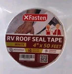 X Fasten Rv Repair Tape, White, 4-INCHES By 50-FOOT, Weatherproof Rubber R.... Fixed Price $43.95.