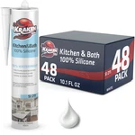 Kraken Bond Kitchen & Bath Silicone Sealant, 10.1OZ 48 Pack - White. Fixed Price $199.99.