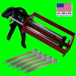 Dual Epoxy Caulking Gun W/ Mix Nozzles Adhesive 200ML Like 3M 8571 8115 7333. Fixed Price $42.99.