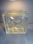 Pittsburgh Corning Decora Glass Block 8X8X4" Retired Wavy Brick Usa. Fixed Price $13.33.