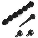2 Pc Shower Enema Douche Nozzles , Comfortable Silicone Black. Fixed Price $21.90.
