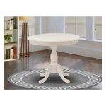 East West Furniture Round Table Butter Cream Color Top Surface And Asian. Fixed Price $223.99.