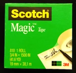 Magic Tape 3M Scotch 50% More 3/4" X Inch Bonus Roll 1500" Transparent. Fixed Price $7.37.