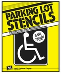 New Hy-ko PLS-10 Handicapped Parking Lot Paper Stencil Sign, 37"H X 25"W 6718811. Fixed Price $22.95.