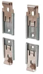 Nickel Plated Adjustable Mirror Clip Set For 1/4" Beveled By Laur. Fixed Price $15.00.