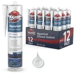 Aquarium Silicone Sealant Clear 10.1 Fl Oz 12 Pack Waterproof Kraken Bond Safe. Fixed Price $124.99.