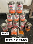 12-PACK Lot Oatey 16 Oz Plastic Black Pipe Cpvc Cement Orange Medium 8. Fixed Price $89.21.