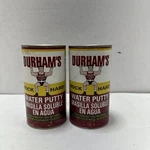 Lot Of 2 Durhams Rock Hard Water Putty Multi Purpose Repairs New 1LB. Fixed Price $32.00.