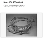 York 064 46960 000 Gasket, Rotor Support Genuine Oem Replacement Part. Fixed Price $200.00.