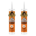 Gorilla 100% Silicone Sealant All Purpose, Ounce Cartridge, 2 Pack, White. Fixed Price $25.76.