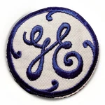 General Electric Logo Patch Vintage Embroidered Blue White Iron Badge. Fixed Price $6.00.