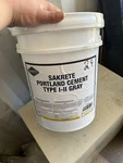Sakrete Cement: Type I-ii, 46 Lb Container Size, Pail, Local Pickup Only. Fixed Price $39.99.