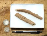 Fulgurites - Pair Of Natural Glass Tubes Formed By Lightning Strikes On Sand. Fixed Price $18.15.