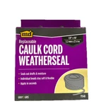M-d Building Products Replaceable Caulk Cord Weatherseal Gray 1/8"X90' #71548. Fixed Price $13.99.