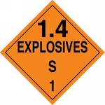 Accuform MPL133CT25 Pf-cardstock Hazard Class 1/DIVISION 4S Dot Placard Legend. Fixed Price $41.75.