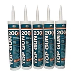 5 Top Gun Ppg 200XI Siliconized Caulk Acrylic Sealant Tubes White. Fixed Price $198.00.
