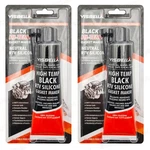 2X 3.7OZ Rtv Silicone Instant Gasket Maker Sealant Tube Black High Temperature. Fixed Price $11.99.