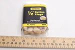 (50-PK) General Tools Button Plugs Hardwood 1/2" 312012. Fixed Price $6.26.