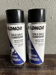 Set Of 2 Radnor Cold Galv Compound Matte Finish Zinc-rich Coating 14OZ Spray. Fixed Price $30.00.