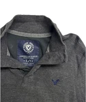 American Eagle Men's Size Pullover Sweater Black 1/4 Button Mock Neck Y2K Euc. Fixed Price $27.99.