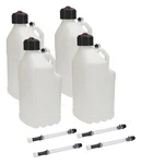Allstar Performance Utility Jug 5 Gal W/ Filler Hose Clear 4PK. Fixed Price $134.99.