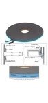 3/8" X V2100 Thermalbond Structural Glazing Spacer Tape Black - 25 Foot. Fixed Price $59.93.
