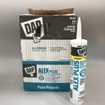 12 Pack Dap Alex Plus Acrylic Latex Caulk, White, 10.1OZ, Paintable New. Fixed Price $42.99.