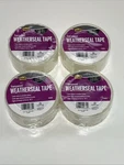 Lot Of (4) M-d Building Products 04630 Clear Weatherstrip Tape 2 In. X 100 Ft.. Fixed Price $25.00.