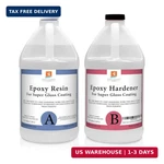 Epoxy Resin Crystal Clear Gallon Kit 1:1 And Hardener For Super Gloss. Fixed Price $116.36.
