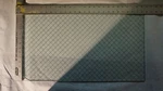 13 7/8IN X 25 3/8IN 1/4IN Thick. 3/4IN Diagonal Wired Fire/safety Glass. Fixed Price $60.00.