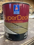 1 Gallon Sherwin Williams Super Deck & Dock Coating/ Deep Base Tint. Fixed Price $29.99.