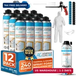 Quickcoat Closed Cell Spray Foam Insulation Kit For WALL-12X32.8OZ(930G) Covers. Fixed Price $247.49.