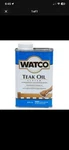 Rustoleum Watco Teak Oil Wood Finish Stain 206347 Pint. Fixed Price $19.99.