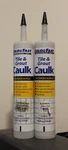 2 Pack Color Fast Tile & Grout Caulk 10OZ.- Non-sanded Platinum. Fixed Price $9.99.