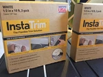 Instatrim Self Adhesive Caulk White Trim, 1/2" 20 Boxes. Fixed Price $23.00.