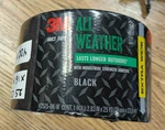 3M All Weather Extra Wide Black Duct Tape Industrial Strength 2.83 Inch 25 Yd. Fixed Price $16.99.