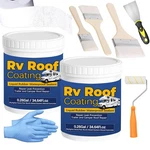 Qiveaory 0.52GAL/69.28FL.OZ Liquid Rubber Rv Roof Coating White. Fixed Price $42.10.
