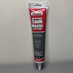 All Purpose Caulk Mastic Silicone Sealant White Tubs Sinks Windows Trim 4.5OZ. Fixed Price $11.95.