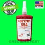 Loctite 554 Refrigerant Sealant 250ML Red Thread Metal Resists Chemical Solvent. Fixed Price $85.00.