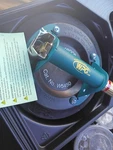 Crl 9" Glass And Wood Suction Cup. Fixed Price $135.00.