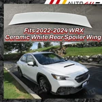 For Wrx Sti 2022-24 Paint Matched Ceramic White Rear Duckbill Spoiler Wing. Fixed Price $139.99.